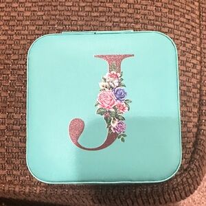Floral Monogram Compact Mirror
